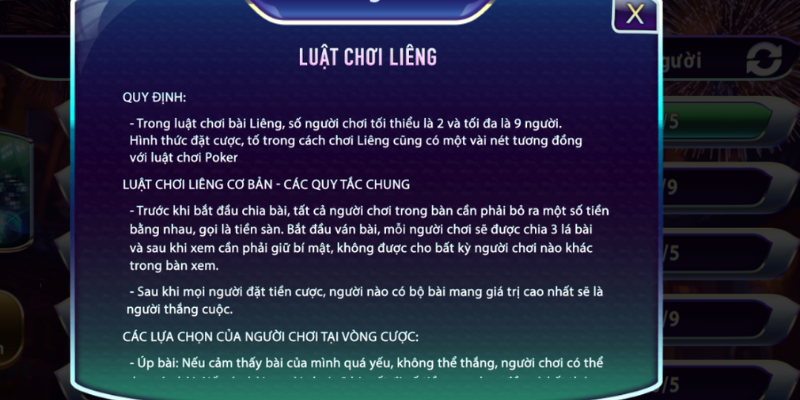 Giới thiệu về game bài Liêng 789club