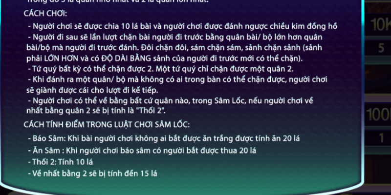 Diễn biến ván cược và thao tác chơi Sâm 789Club 